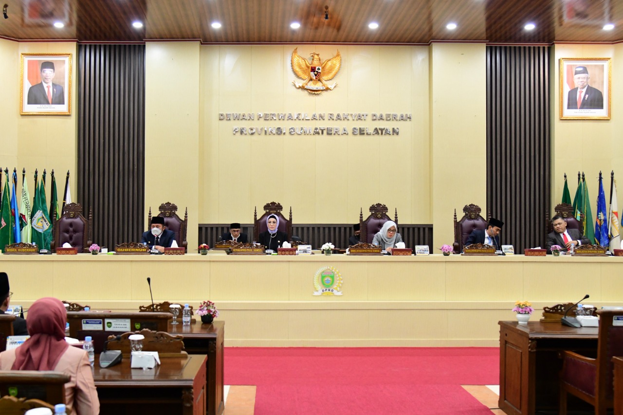 Rapat Paripurna DPRD Sumsel.