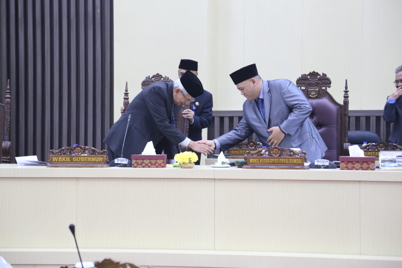 Rapat Paripurna DPRD Sumsel.