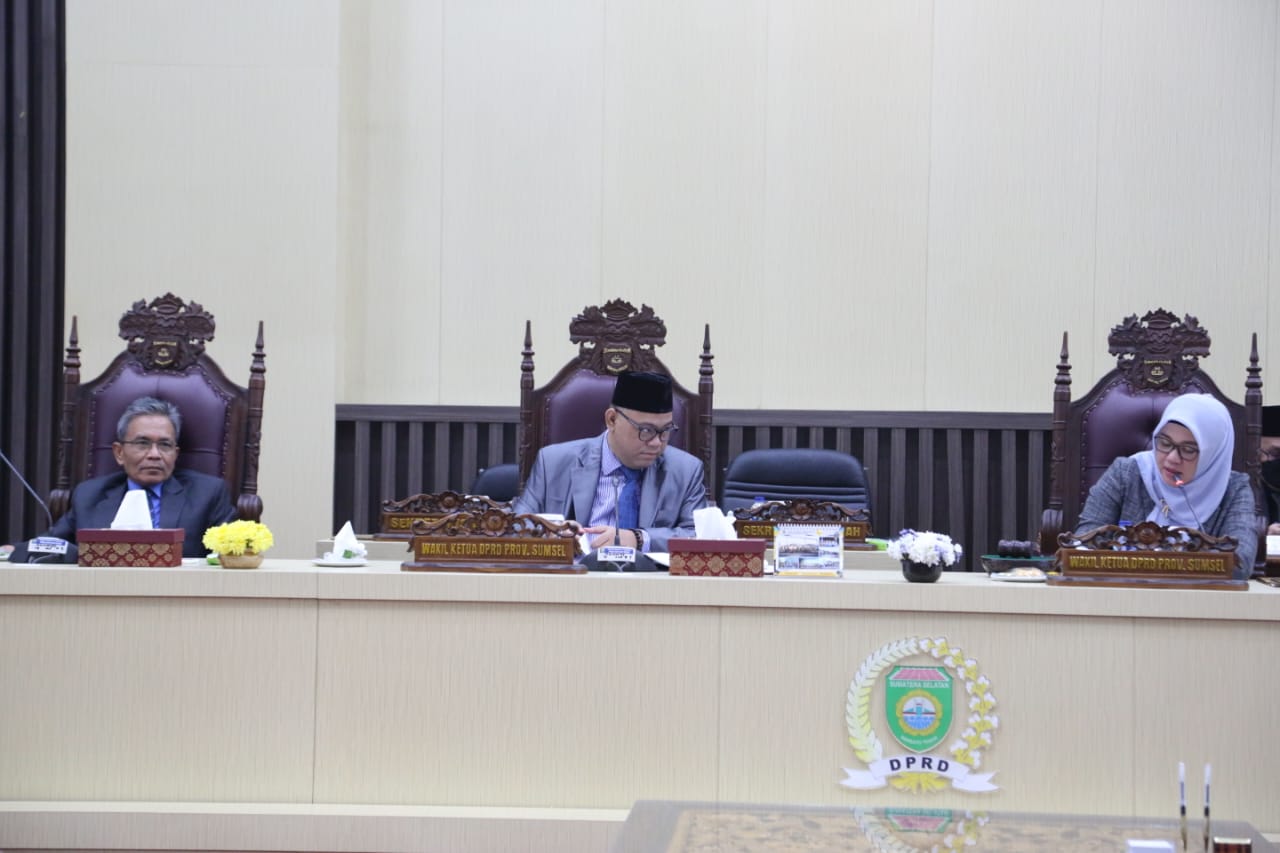 Rapat Paripurna DPRD Sumsel.