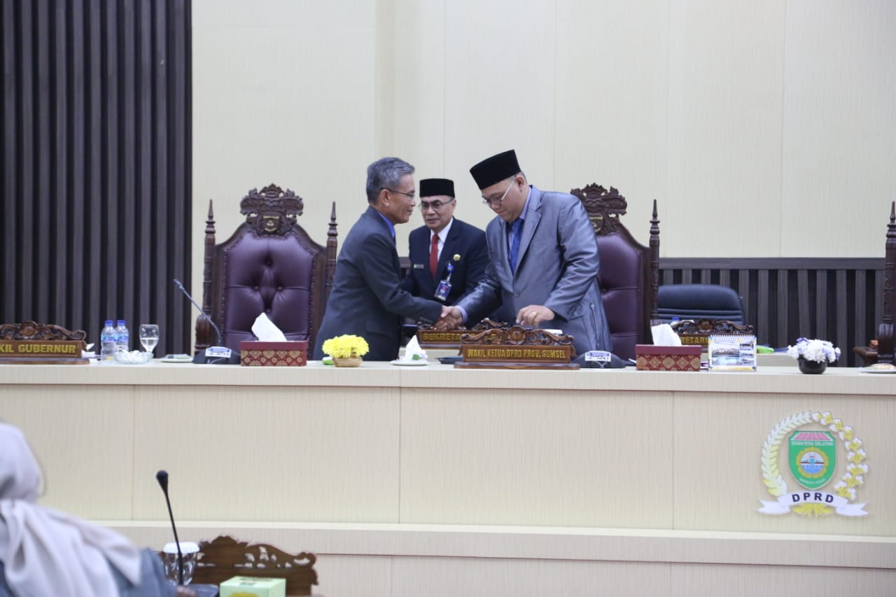 Rapat Paripurna DPRD Sumsel.