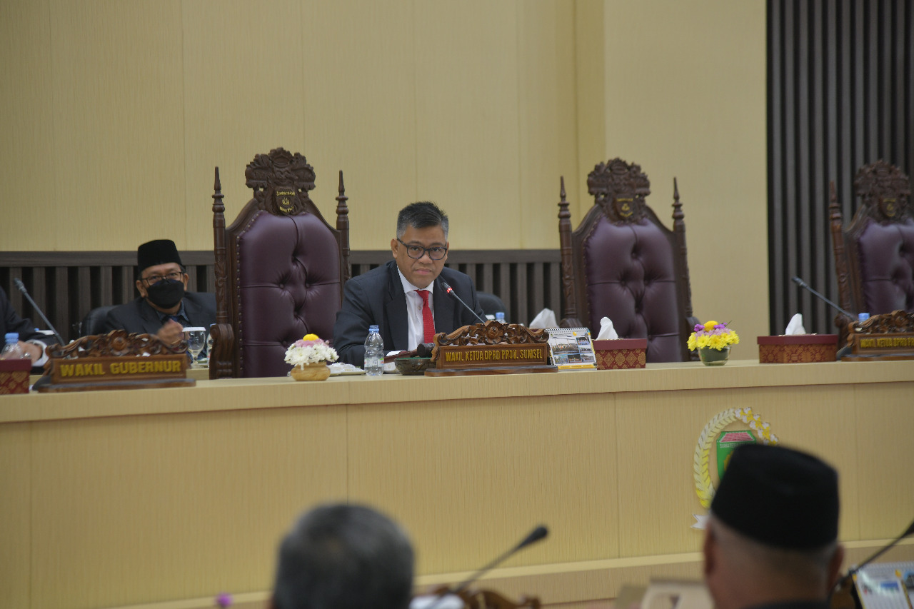 Rapat Paripurna DPRD Sumsel.