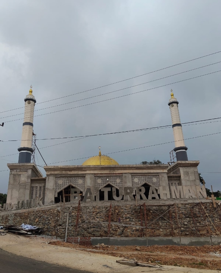 Proses pembangunan masjid Baiturrahman