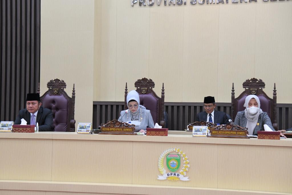 Rapat Paripurna DPRD Sumsel.