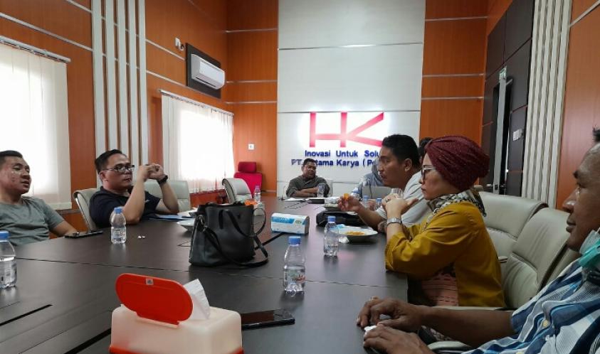 Pertemuan antara pihak PT HKI Bengkulu dengan para vendor terkait penyelesaian pembayaran utang, Sabtu (20/3).