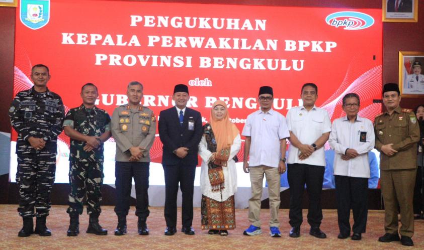 Kapolda Bengkulu Hadiri Pengukuhan Kepala Perwakilan BPKP Provinsi Bengkulu
