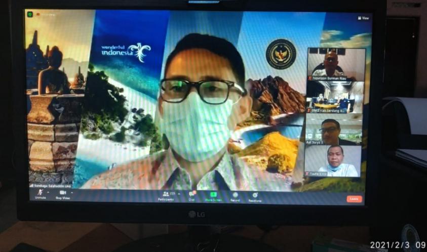 Menteri Pariwisata dan Ekonomi Kreatif (Menparekraf) Sandiaga Salahudin Uno